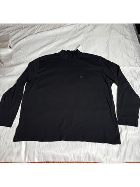 Men's Saddlebred Black Mock Neck Long Sleeve Tee XXL